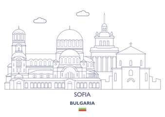 Sofia City Skyline, Bulgaria