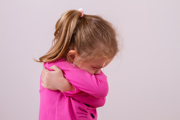 Offended little girl