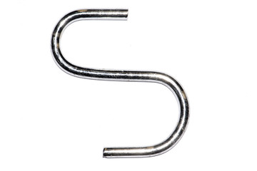 S-shaped hook isolated on white background