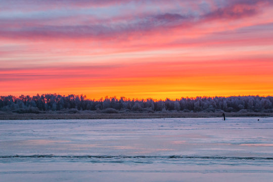 winter sport ice fishing
