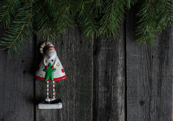 Christmas background with Santa Claus