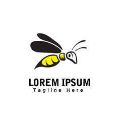 cartoon Bee art logo