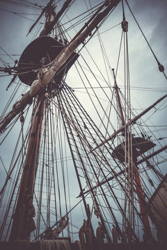 Endeavour Ship In Darling Harbour, Sydney, Australia