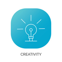 creativity vector icon