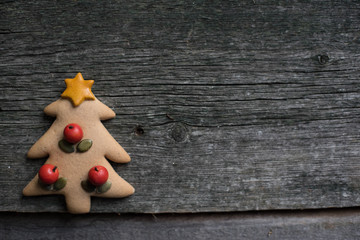 Christmas backgrounds, gingerbread, fir branches, snowman, Christmas tree