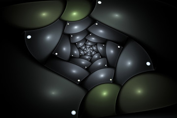 Abstract multicolored illustration on a dark background