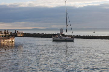 Sailing out
