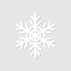 Wite paper snowflake icon