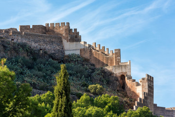Fototapeta na wymiar View at ancient Roman Sagunto Castle. Valencia, Spain.