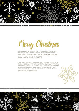 Minimalist Christmas flyer/card template
