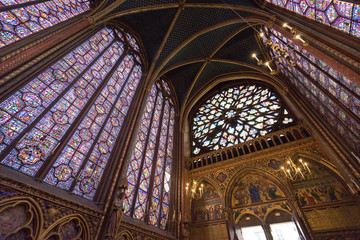 Fototapeta premium サント・シャペルの室内イメージ