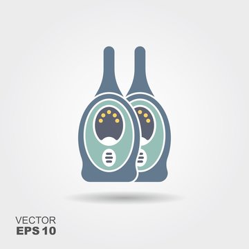 Baby Monitor Icon. Flat Vector Illustration.