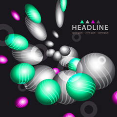 Brochure header layout template