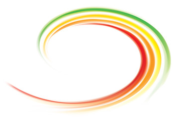 Vector backdrop of spiral rainbow spectrum