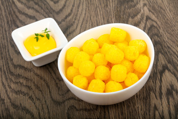 Cheese corn balls