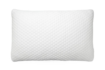 White pillow on white background