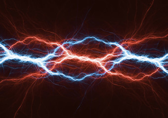 Fire and ice lightning, plasma and power background