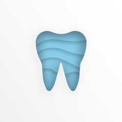 flat illustration tooth
