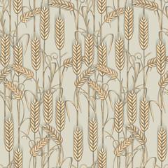 Wheat seamless pattern