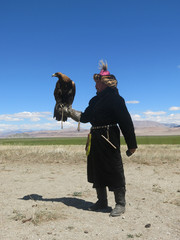 Mongolian eagle hunter