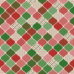 christmas ornament geometric texture background pattern