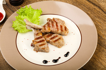 Grilled lamb
