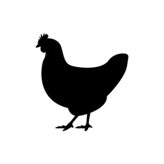 vector chicken silhouette