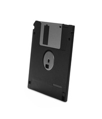 Fototapeta premium Retro floppy disk isolated on white background