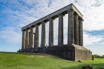 Fototapeta na wymiar National Monument on Calton Hill, Edinburgh, UK