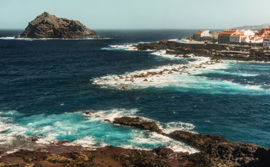 View of Garachico, old town of Tenerife, Spain