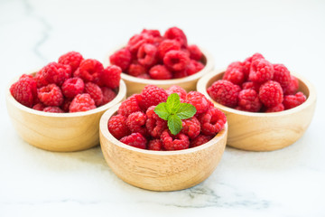 Red rasberries fruit