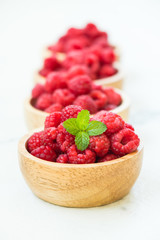 Red rasberries fruit