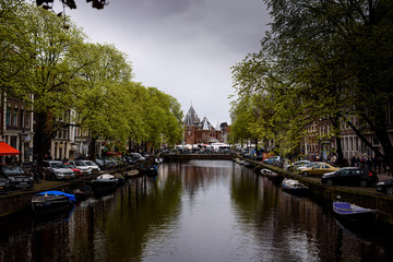 Fototapeta premium Kanały Amsterdamu