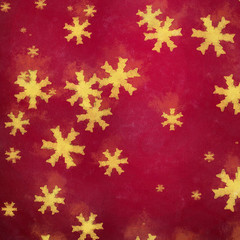 Fototapeta na wymiar New year or Christmas scene texture design. Abstract winter background and snowflakes. Watercolor and oil painting mix. Stock. Good as pattern for wallpapers, posters, cards, invitations or websites.