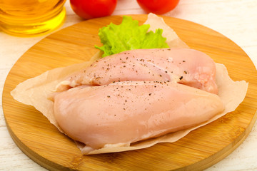 Raw chicken breast