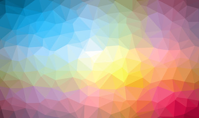 Low Poly abstract background with colorful triangular polygons
