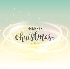 Christmas background with lights card holiday design. Xmas celebration greeting card