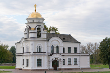 Fototapeta na wymiar Brest, Belarus. Garrison Cathedral St. Nicholas Church In Memorial Complex Brest Hero Fortress