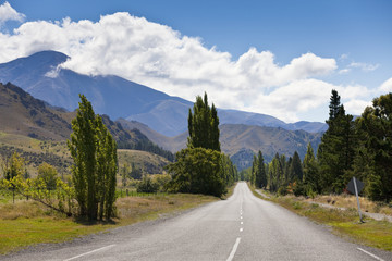 Naklejka premium Herbst in der Wanaka Region, Neuseeland, Südinsel