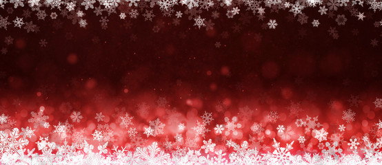 Merry Christmas - banner with snowflakes background ( xmas , holiday , new year )