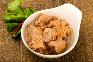 Canned tuna fish
