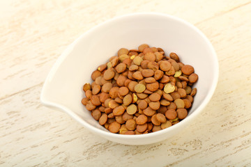 Raw lentils