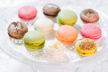 Macarons french pastries