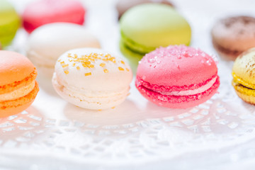 Macarons french pastries