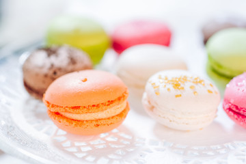Macarons french pastries