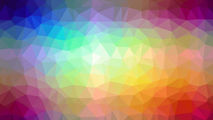 Low Poly abstract background with colorful triangular polygons