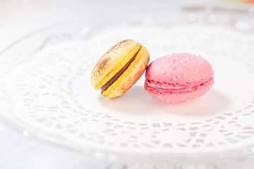 Macarons french pastries