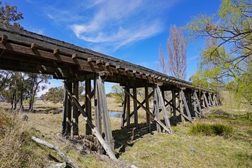 Old Tarban Creek Rail Bridge Jennings south Tenterfield NSW, Australia