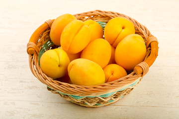 Ripe sweet apricots