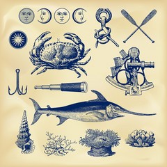 Vintage nautical collection